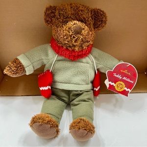 Hallmark Teddy Mittens 100 Year Anniversary Bear 1902-2002‎ NWT